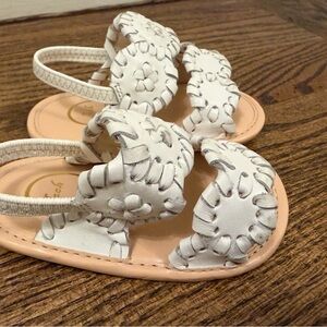 White Jack Rogers Baby Sandals
